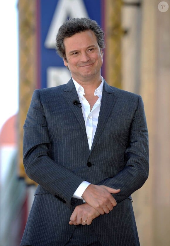 Colin Firth à l'occasion de l'hommage rendu à l'acteur anglais sur le Walk of Fame, à Los Angeles, le 13 janvier 2011.