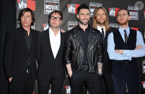 Les Maroon Five aux 16ème Critics Choice Movie Awards, le 14 janvier 2011 à Los Angeles