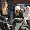Sarah Jessica Parker accompagne son fils à l'école, avec les petites Marion et Tabitha, le 11 janvier 2011 à New York