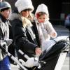 Sarah Jessica Parker accompagne son fils à l'école, avec les petites Marion et Tabitha, le 11 janvier 2011 à New York