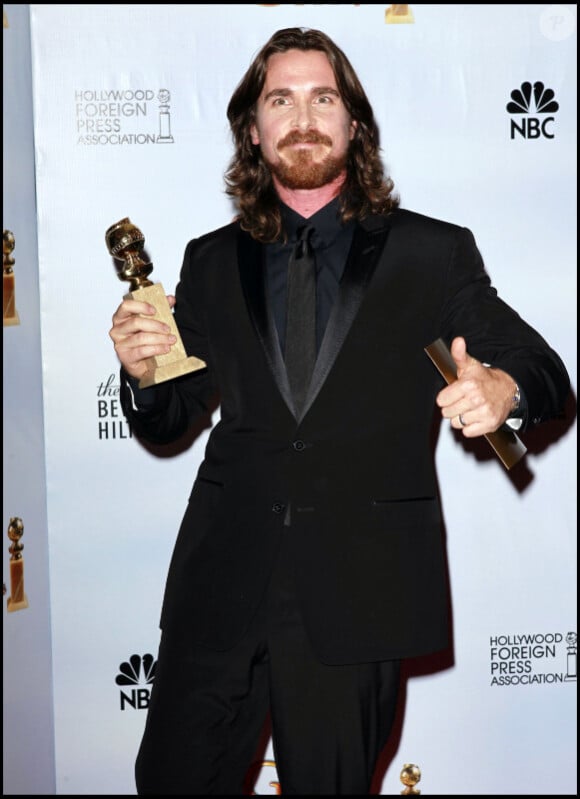 Christian Bale a obtenu un Golden Globe le 16 janvier 2011 pour son second rôle dans The Fighter