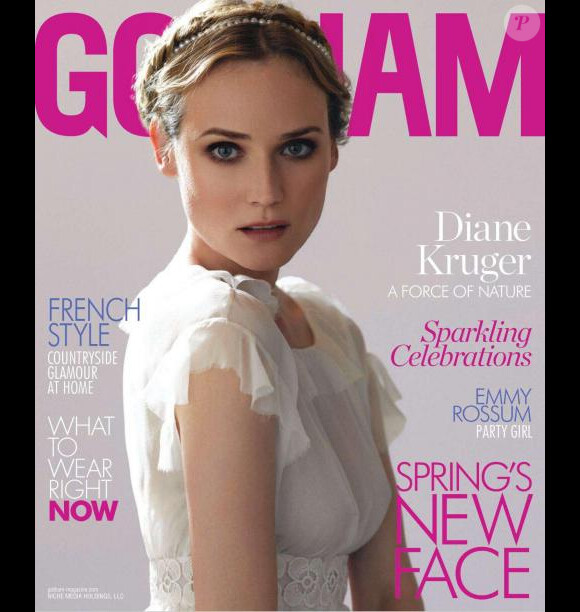 Diane Kruger en couverture du magazine Gotham.