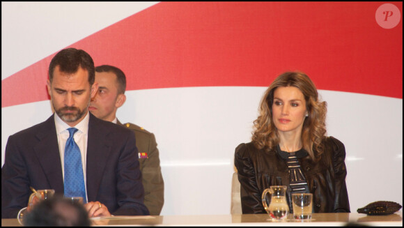 Letizia d'Espagne assistent au 50ème anniversaire d'Editorial Santillana" à Madrid, le 19 janvier 2011.