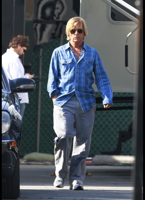 David Spade sur le tournage de Jack and Jill à Los Angeles le 19 janvier 2011