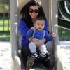 Kourtney Kardashian et son adorable Mason pour une journée au parc attendrissante. Le 22 janvier 2011 à Beverly Hills 
