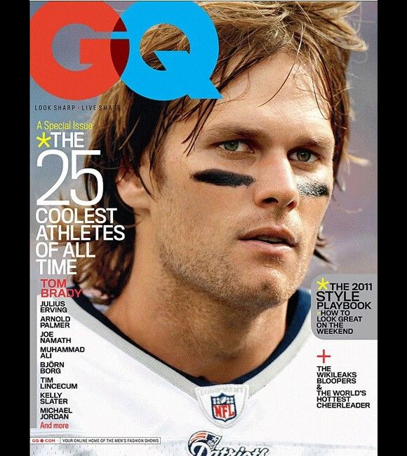 Tom Brady en couverture du GQ US du mois de février 2011
