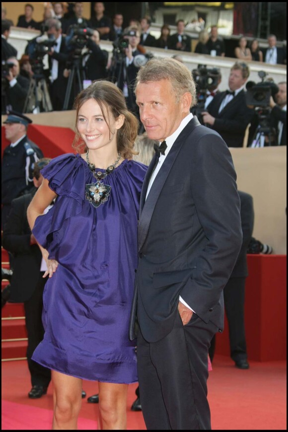 Patrick Poivre d'Arvor et Agathe Borne (qui l'accuse de contrefaçon), festival de Cannes, mai 2008