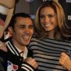 Brahim Asloum, à la tête du Paris United engagé en World Series of Boxing, a reçu le soutien des people (Clara Morgane, Gérard Darmon, Enrico Macias et Jean-Marie Bigard) lors de la réception du Thunder Milano à Paris le 28 janvier 2011.
