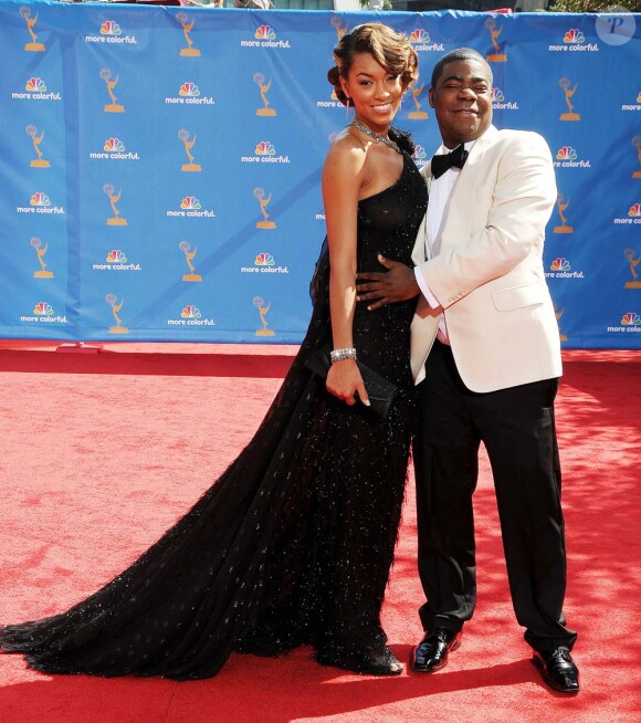 Tracy Morgan et son ex-petite amie Tanisha Hall, cérémonie des Emmy Awards, Los Angeles, le 29 août 2010