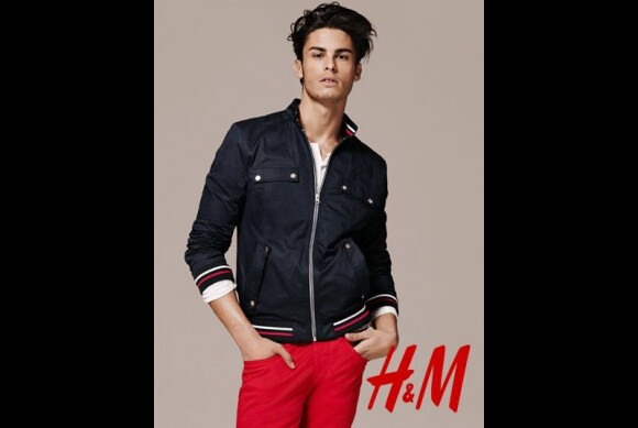 Baptiste Giabiconi nouvelle égérie H&M pour la collection printemps-été 2011.