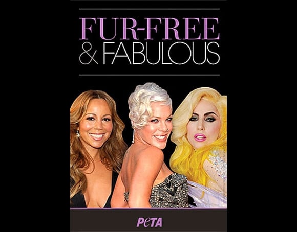Lady Gaga, Pink et Mariah Carey, nouvelle campagne pour la PeTA, février 2011