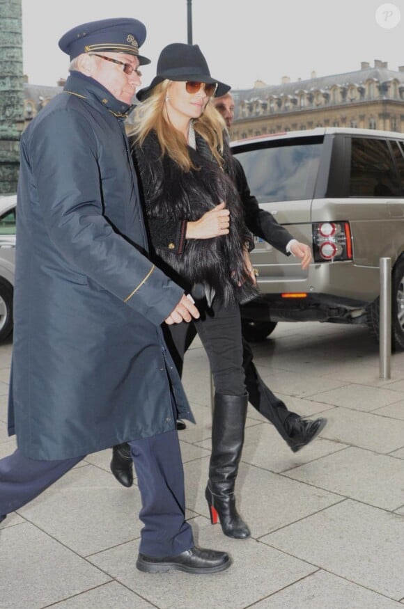 Kate Moss à Paris, le 3 février 2011.