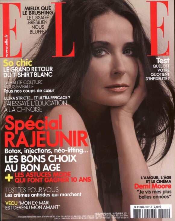 Demi Moore en couverture de ELLE