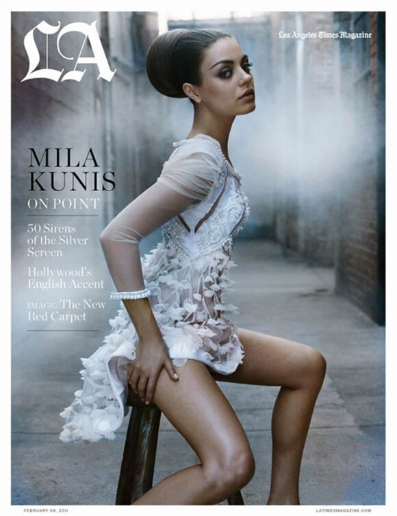Mila Kunis en couverture du Los Angeles Times Magazine.