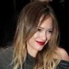 Hilary Duff quitte son hôtel parisien pour se rendre dans les studios de NRJ 12, vendredi 4 février.