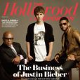 Justin Bieber et usher en couverture du magazine The Hollywood Reporter