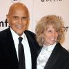 Harry Belafonte et sa femme au gala de l'amfAR, à New York, le 9 février 2011.
