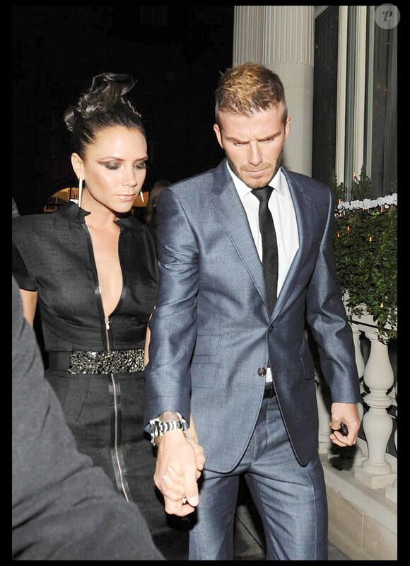 David Beckham et Victoria Beckham en décembre 2009 à Londres