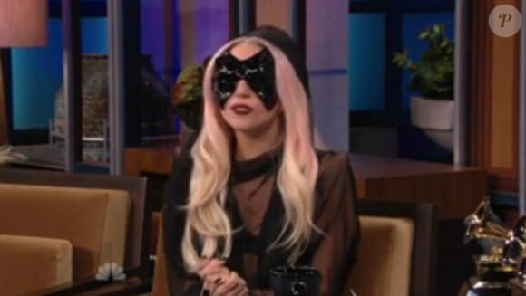 Lady Gaga répond aux questions de Jay Leno, le 14 février 2011