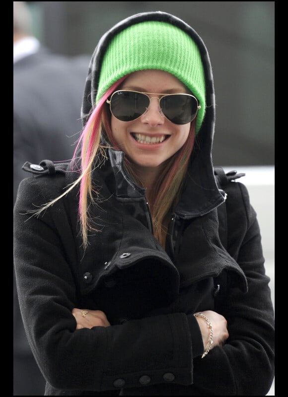 Avril Lavigne et Brody Jenner à l'aéroport d'Heathrow à Londres le 17 février 2011