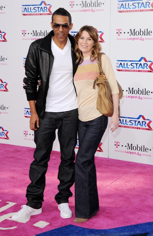 Chris Ivery et Ellen Pompeo à la soirée des NBA All-Star Game, à Los Angeles le 20 février 2011