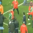 Djibril Cissé agressé par les supporteurs de l'Olympiakos, le 19 février 2011