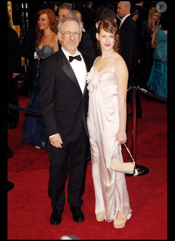 Steven Spielberg et sa fille Destry Allyn lors des Oscars en 2011