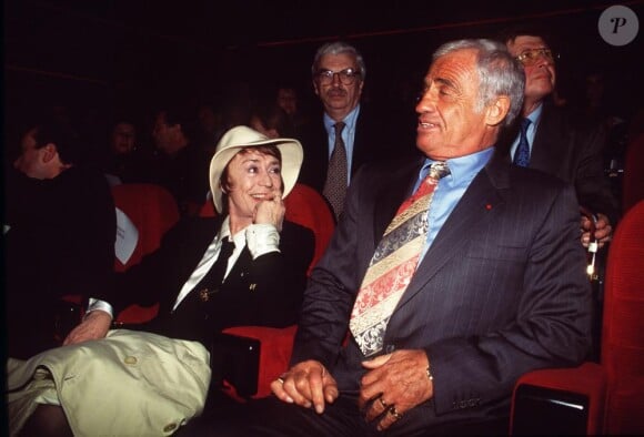 Annie Girardot et Jean-Paul Belmondo en 1995