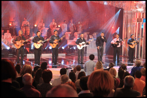 Chico et les Gypsies sur le plateau des Années bonheur (France 2) enregistré le 2 mars et diffusé le 26 mars 2011