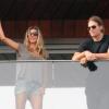 Gisele Bündchen et son mari Tom Brady au Carnaval de Rio, le 7 mars 2011