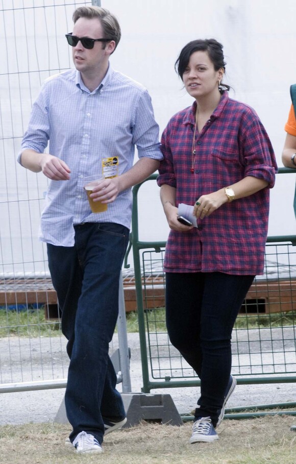 Lily Allen et Sam Cooper, Herefordshire, le 8 août 2010