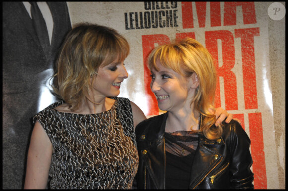 Karin Viard et Audrey Lamy lors de l'avant-première du film Ma part du gâteau à Paris le 8 mars 2011