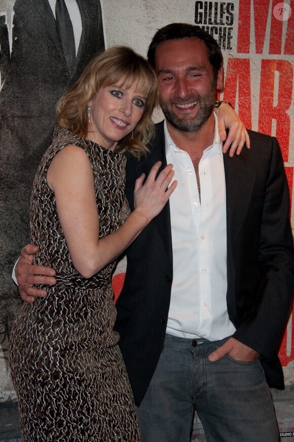 Karin Viard et Gilles Lellouche lors de l'avant-première du film Ma part du gâteau le 8 mars 2011 à Paris