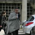  Michel Denisot aux obsèques d'Annie Fargue le 10 mars 2011 au Père Lachaise à Paris dans le 20e arrondissement 