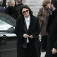  Anouk Aimée aux obsèques d'Annie Fargue le 10 mars 2011 au Père Lachaise à Paris dans le 20e arrondissement 