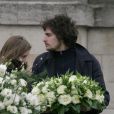  Roman Kolinka, petit-fils de Nadine Trintignant aux obsèques d'Annie Fargue le 10 mars 2011 au Père Lachaise à Paris dans le 20e arrondissement 