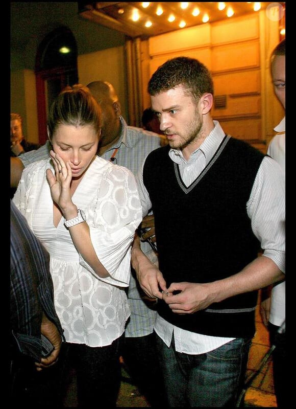 Justin Timberlake et Jessica Biel en 2007 à Stockholm