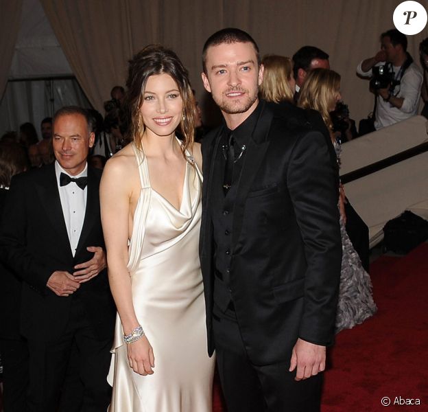 Justin Timberlake et Jessica Biel lors du Costume Institute Gala à New York en mai 2010