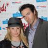 Cindy Lopes et Hugues, lors de l'anniversaire du restaurant Le Findi, à Paris, le 8 mars.
