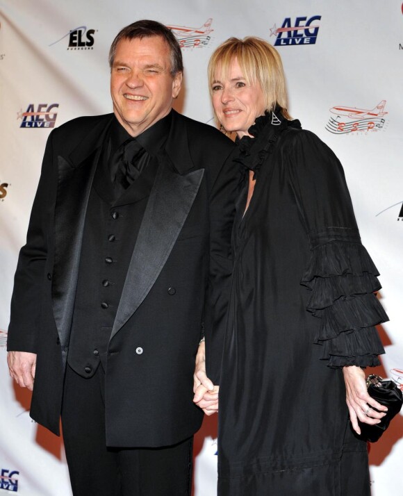 Meat Loaf et sa femme Leslie Aday, Los Angeles, le 6 février 2009