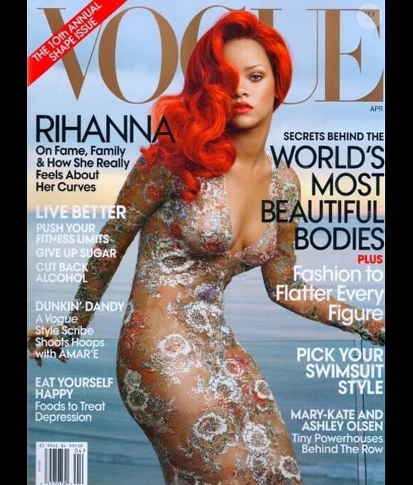Rihanna en couverture du Vogue US pour l'édition d'avril 2011