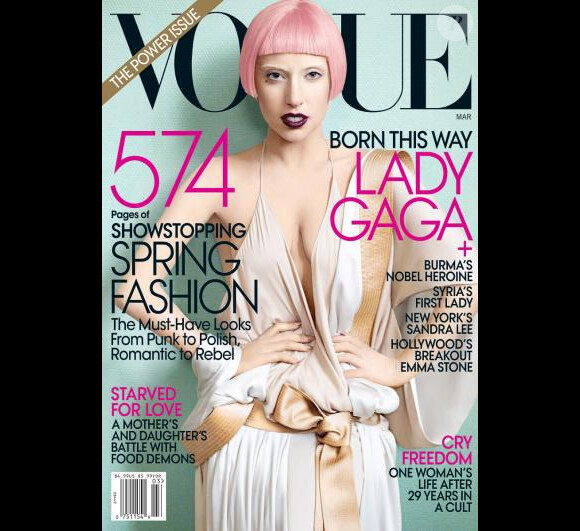 Lady Gaga en couverture de Vogue US pour l'édition de mars 2011