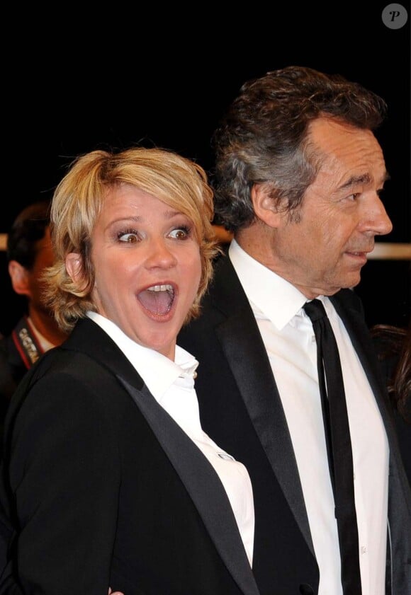 Ariane Massenet et Michel Denisot, Festival de Cannes, le 16 mai 2010