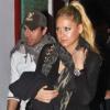 Enrique Iglesias et Anna Kournikova ont dîné au restaurant B&B, à Miami. Mars 2011