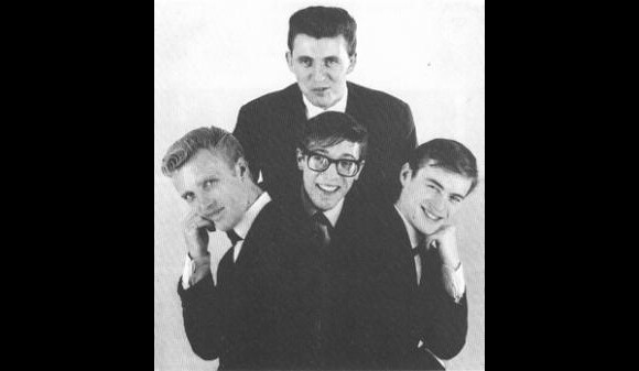 Le groupe The Shadows avec Cliff Richards et Jet Harris, dans les années 50.