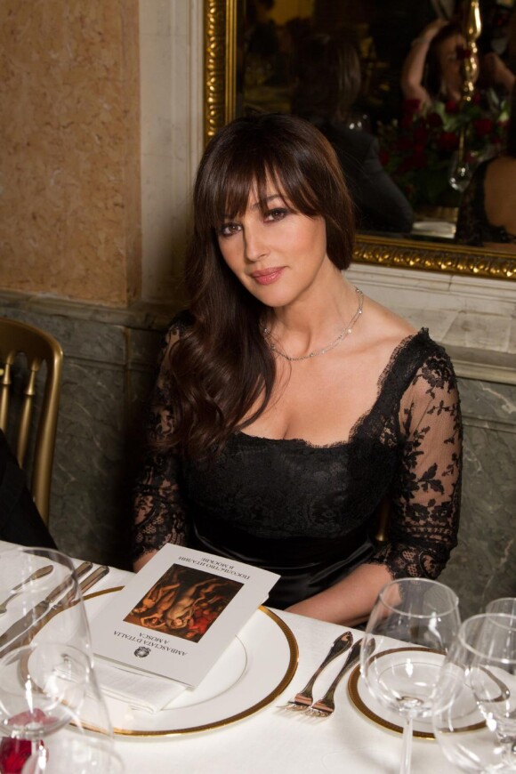 Monica Bellucci à Moscou lors d'un dîner à l'ambassade d'Italie le 22 mars 2011