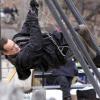 Tom Hanks sur le tournage de Extremely Loud And Incredibly Close, de Stephen Daldry, à Central Park, New York, le 22 mars 2011.