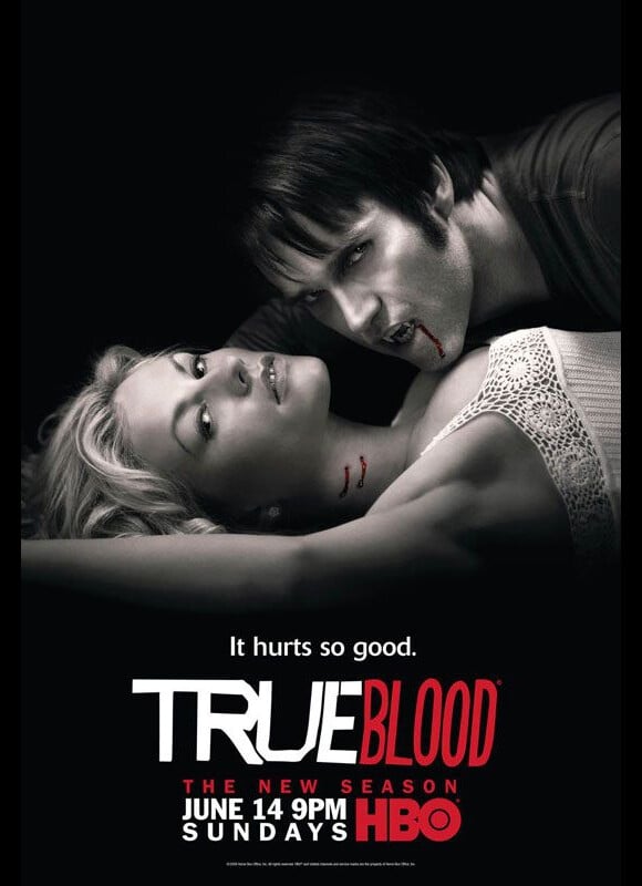 Encore des vampires dans l'excellente série True Blood. Anna Paquin (Sookie) hypnotise Bill (Stephen Moyer)