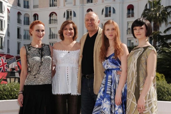 Toute l'équipe présente la série européenne Borgia au MIPTV 2011, bientôt diffusée sur Canal + (5 avril 2011 à Cannes)