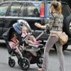 Sarah Jessica Parker avec ses jumelles Marion et Tabitha le 9 avril à New York